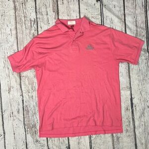 The Breakers Palm Beach Pink Golf Polo Vintage Tennis Preppy Mens Shirt